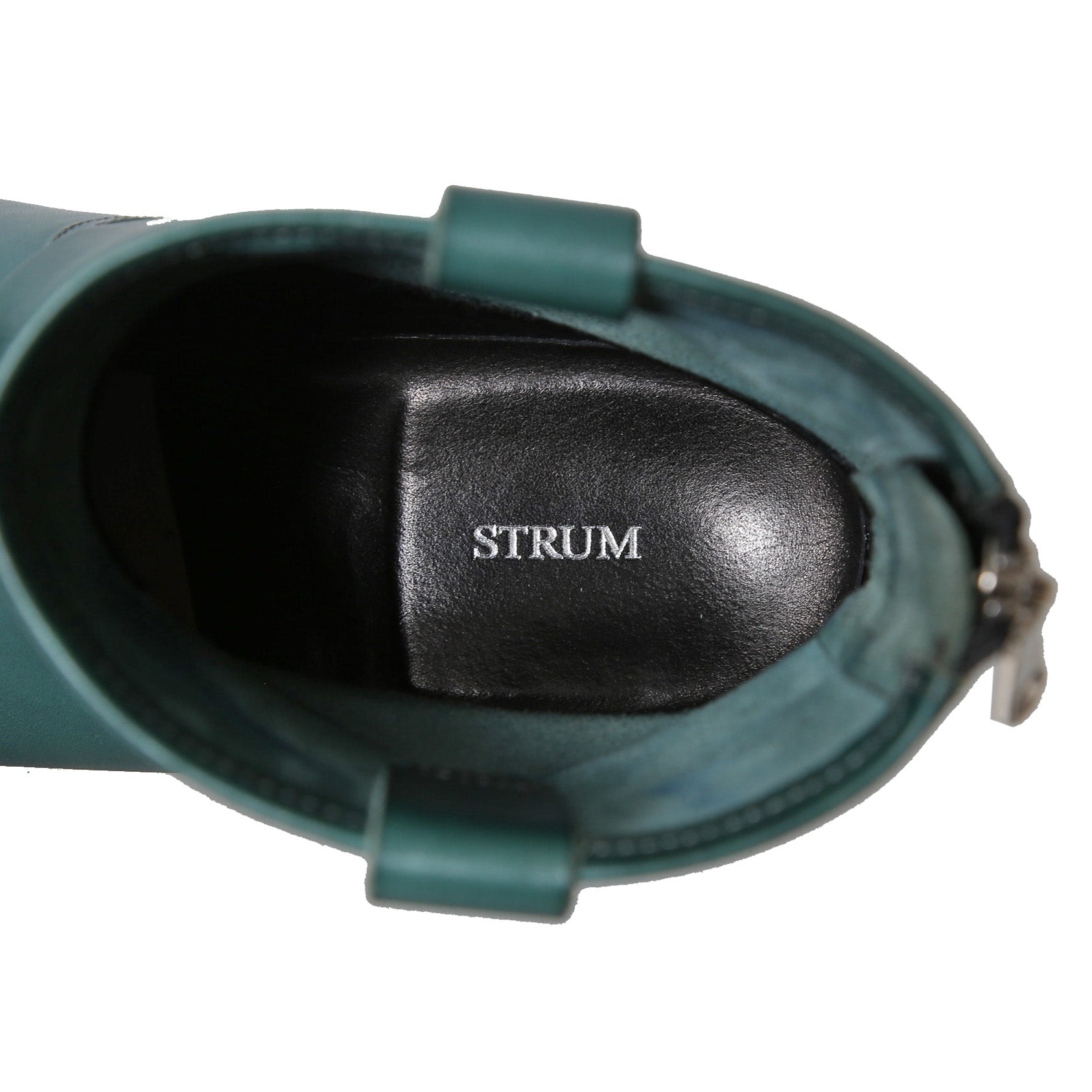 STRUM ストラム / 25SS / 美品 イタリアン ダブルショルダー ショートエンジニアブーツ MATILDA  / size 26cm (TURQUOISE) シューズ