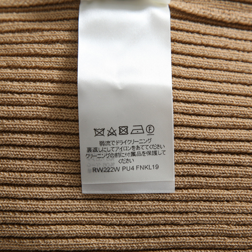 新品 LOUIS VUITTON ルイ ヴィトン / 22AW ボタン装飾 ウール リブ ニット / RW222W PU4 / size M (BEIGE) レディース