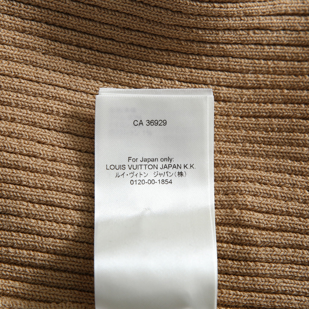 新品 LOUIS VUITTON ルイ ヴィトン / 22AW ボタン装飾 ウール リブ ニット / RW222W PU4 / size M (BEIGE) レディース