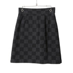 LOUIS VUITTON ルイ ヴィトン /  22AW 美品 ダミエ グラフィット デニム スカート / size 38 (BLACK x GRAY) レディース