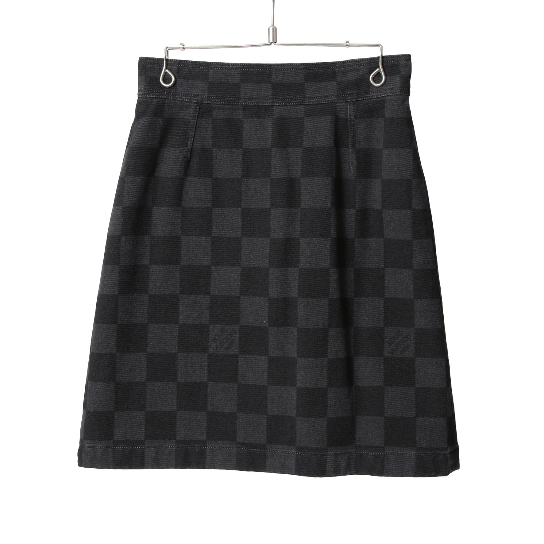 LOUIS VUITTON ルイ ヴィトン /  22AW 美品 ダミエ グラフィット デニム スカート / size 38 (BLACK x GRAY) レディース