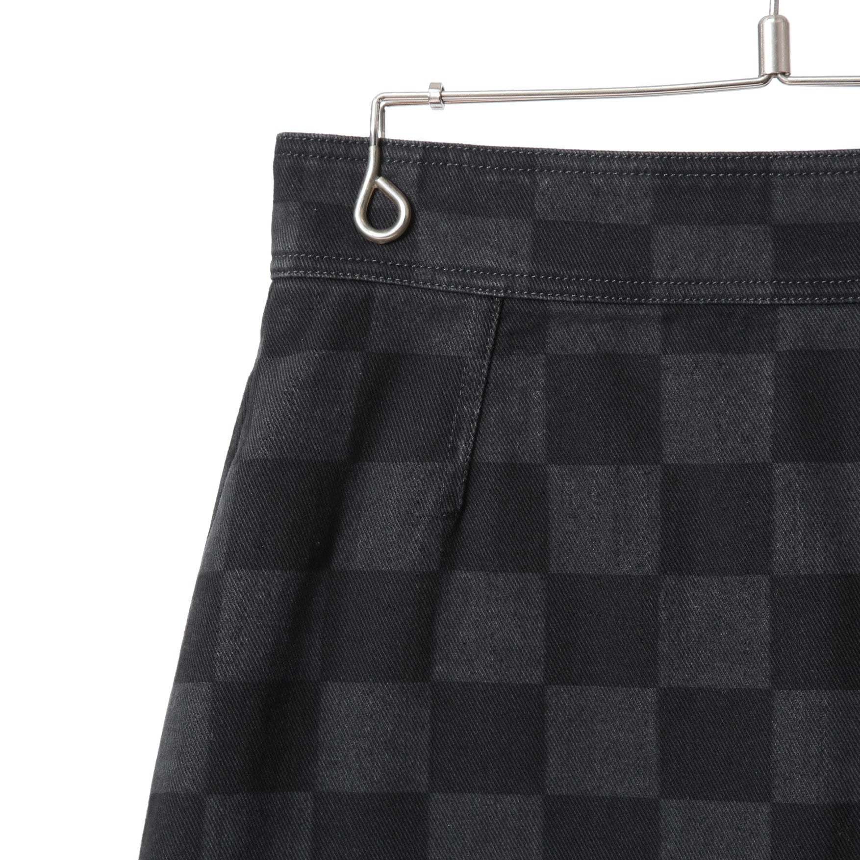 LOUIS VUITTON ルイ ヴィトン /  22AW 美品 ダミエ グラフィット デニム スカート / size 38 (BLACK x GRAY) レディース