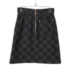 LOUIS VUITTON ルイ ヴィトン /  22AW 美品 ダミエ グラフィット デニム スカート / size 38 (BLACK x GRAY) レディース