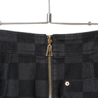 LOUIS VUITTON ルイ ヴィトン /  22AW 美品 ダミエ グラフィット デニム スカート / size 38 (BLACK x GRAY) レディース