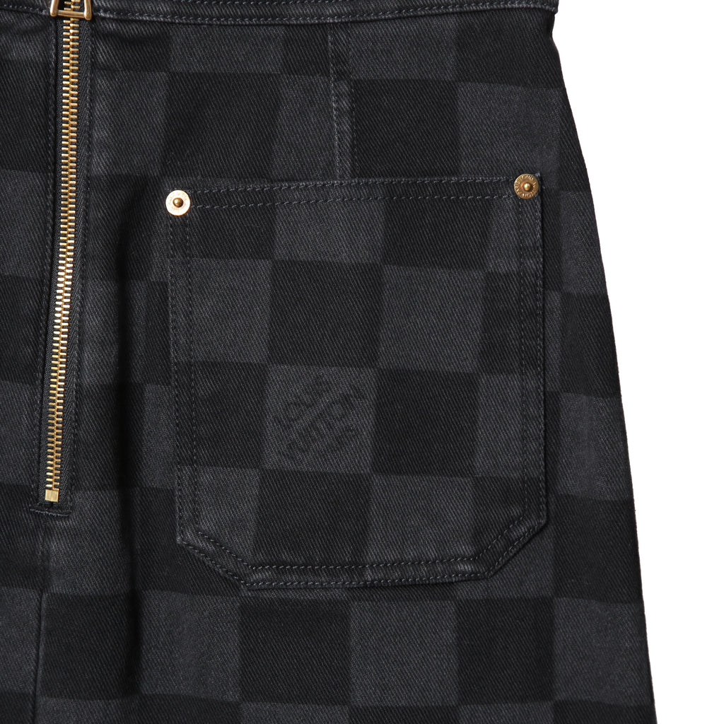 LOUIS VUITTON ルイ ヴィトン /  22AW 美品 ダミエ グラフィット デニム スカート / size 38 (BLACK x GRAY) レディース