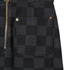 LOUIS VUITTON ルイ ヴィトン /  22AW 美品 ダミエ グラフィット デニム スカート / size 38 (BLACK x GRAY) レディース