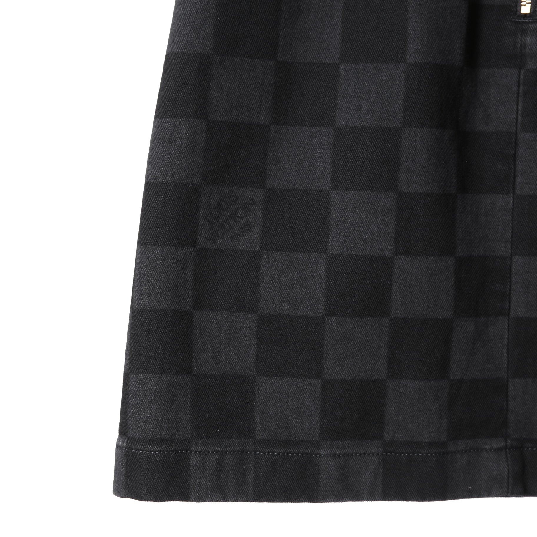 LOUIS VUITTON ルイ ヴィトン /  22AW 美品 ダミエ グラフィット デニム スカート / size 38 (BLACK x GRAY) レディース