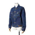 CELINE セリーヌ / 23AW 美品 表参道店 限定 トリオンフ ゴールドチェーン デニムジャケット/ size M (INDIGO) レディース