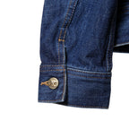 CELINE セリーヌ / 23AW 美品 表参道店 限定 トリオンフ ゴールドチェーン デニムジャケット/ size M (INDIGO) レディース