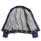 CELINE セリーヌ / 23AW 美品 表参道店 限定 トリオンフ ゴールドチェーン デニムジャケット/ size M (INDIGO) レディース