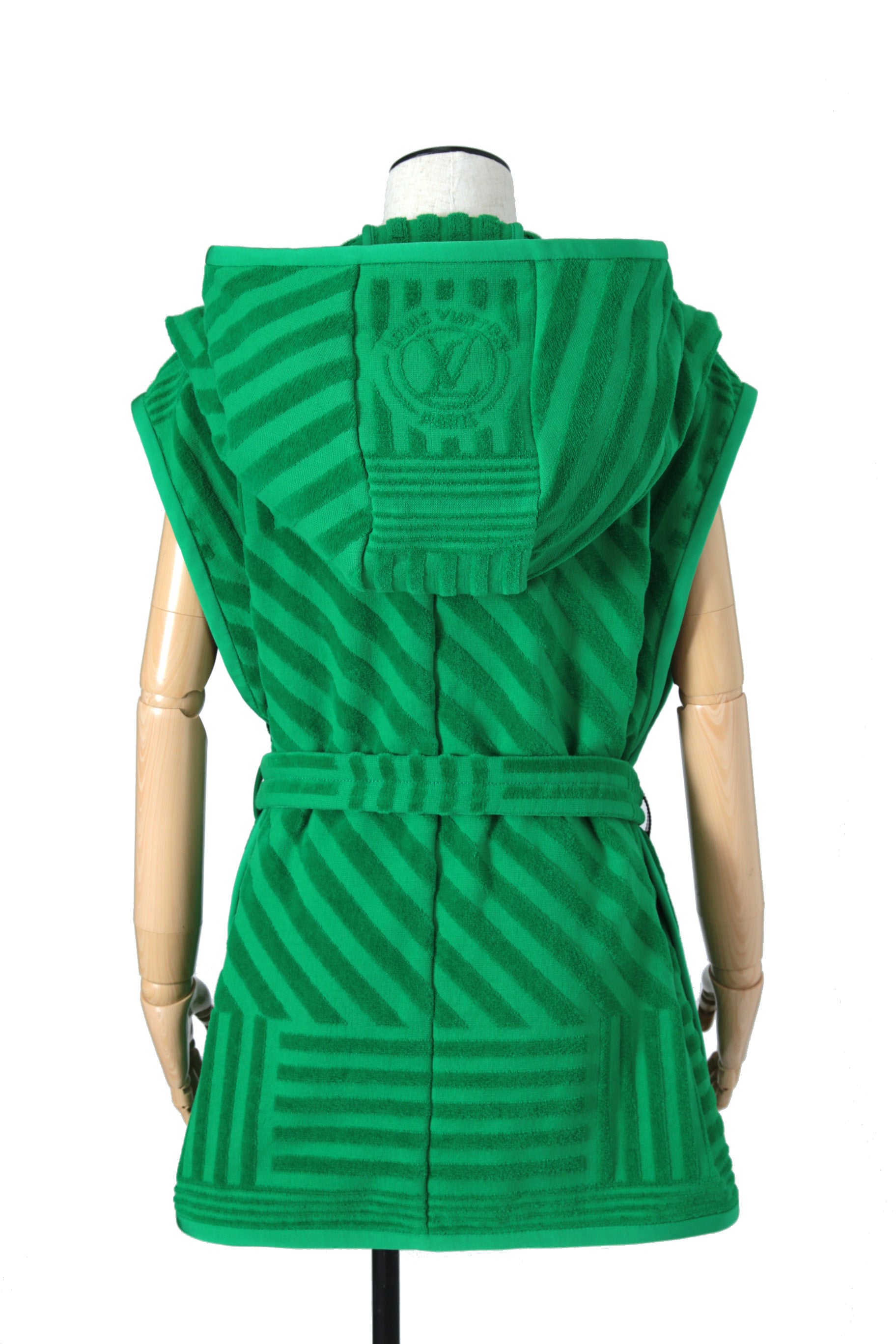 希少 極美品 LOUIS VUITTON ルイ ヴィトン / スターダスト リゾート 2022 バスローブ / size 36 GREEN 1AA8HU