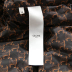 CELINE セリーヌ / 24AW 極上品 ナイロン ショート ダウンジャケット / トリオンフ モノグラム /  2W782344N /  size 36 (BROWN) レディース