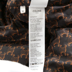 CELINE セリーヌ / 24AW 極上品 ナイロン ショート ダウンジャケット / トリオンフ モノグラム /  2W782344N /  size 36 (BROWN) レディース