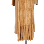 FENDI フェンディ / 2021AW 極美品  キャメルヘア ダブル ブレスト ロングコート / ミンクファー ストール / FF8155 A8GR / size 38 (M) CAMEL