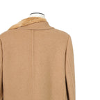 FENDI フェンディ / 2021AW 極美品  キャメルヘア ダブル ブレスト ロングコート / ミンクファー ストール / FF8155 A8GR / size 38 (M) CAMEL
