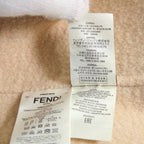 FENDI フェンディ / 2021AW 極美品  キャメルヘア ダブル ブレスト ロングコート / ミンクファー ストール / FF8155 A8GR / size 38 (M) CAMEL