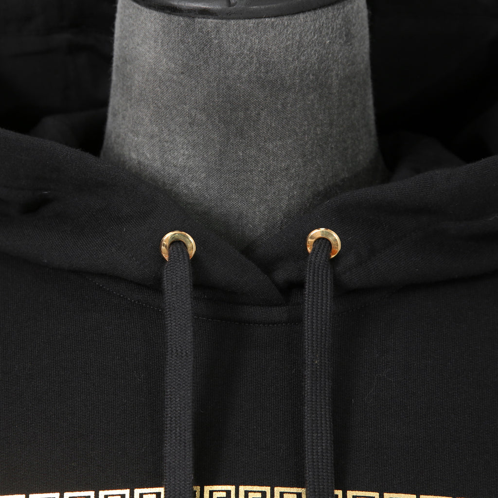 FENDACE フェンダーチェ / フェンディ ヴェルサーチ コラボ / 22SS 極美品 メデューサ ロゴ刺繍 プルオーバー パーカー / FS7906-AK6H / size XXS (BLACK)