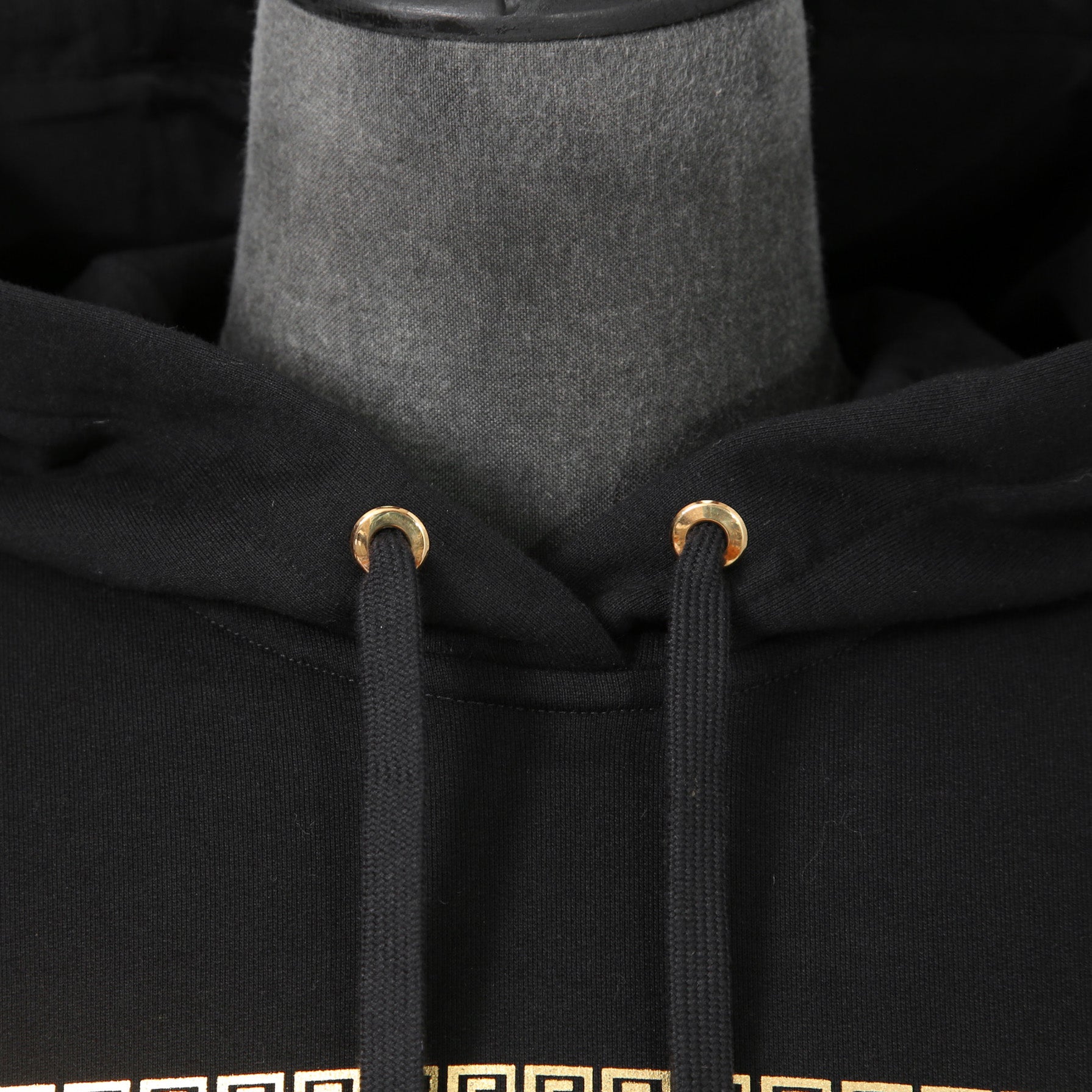 FENDACE フェンダーチェ / フェンディ ヴェルサーチ コラボ / 22SS 極美品 メデューサ ロゴ刺繍 プルオーバー パーカー / FS7906-AK6H / size XXS (BLACK)