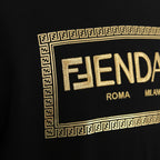 FENDACE フェンダーチェ / フェンディ ヴェルサーチ コラボ / 22SS 極美品 メデューサ ロゴ刺繍 プルオーバー パーカー / FS7906-AK6H / size XXS (BLACK)