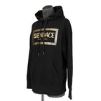 FENDACE フェンダーチェ / フェンディ ヴェルサーチ コラボ / 22SS 極美品 メデューサ ロゴ刺繍 プルオーバー パーカー / FS7906-AK6H / size XXS (BLACK)