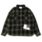 新品 READYMADE レディメイド / 23AW CHECK TWEED SHIRT / size 2 (BLACK / KHAKI) 国内正規品 ツイード シャツ ジャケット