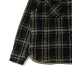 新品 READYMADE レディメイド / 23AW CHECK TWEED SHIRT / size 2 (BLACK / KHAKI) 国内正規品 ツイード シャツ ジャケット