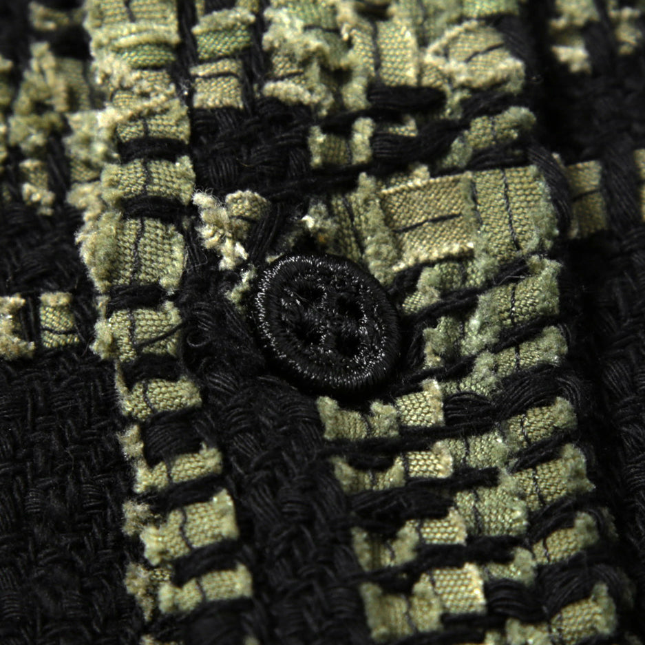 新品 READYMADE レディメイド / 23AW CHECK TWEED SHIRT / size 2 (BLACK / KHAKI) 国内正規品 ツイード シャツ ジャケット
