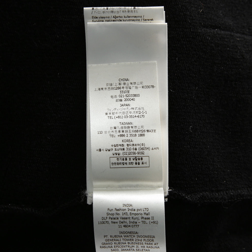 FENDACE フェンダーチェ / フェンディ ヴェルサーチ コラボ / 22SS 極美品 メデューサ ロゴ刺繍 プルオーバー パーカー / FS7906-AK6H / size XXS (BLACK)