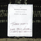 新品 READYMADE レディメイド / 23AW CHECK TWEED SHIRT / size 2 (BLACK / KHAKI) 国内正規品 ツイード シャツ ジャケット