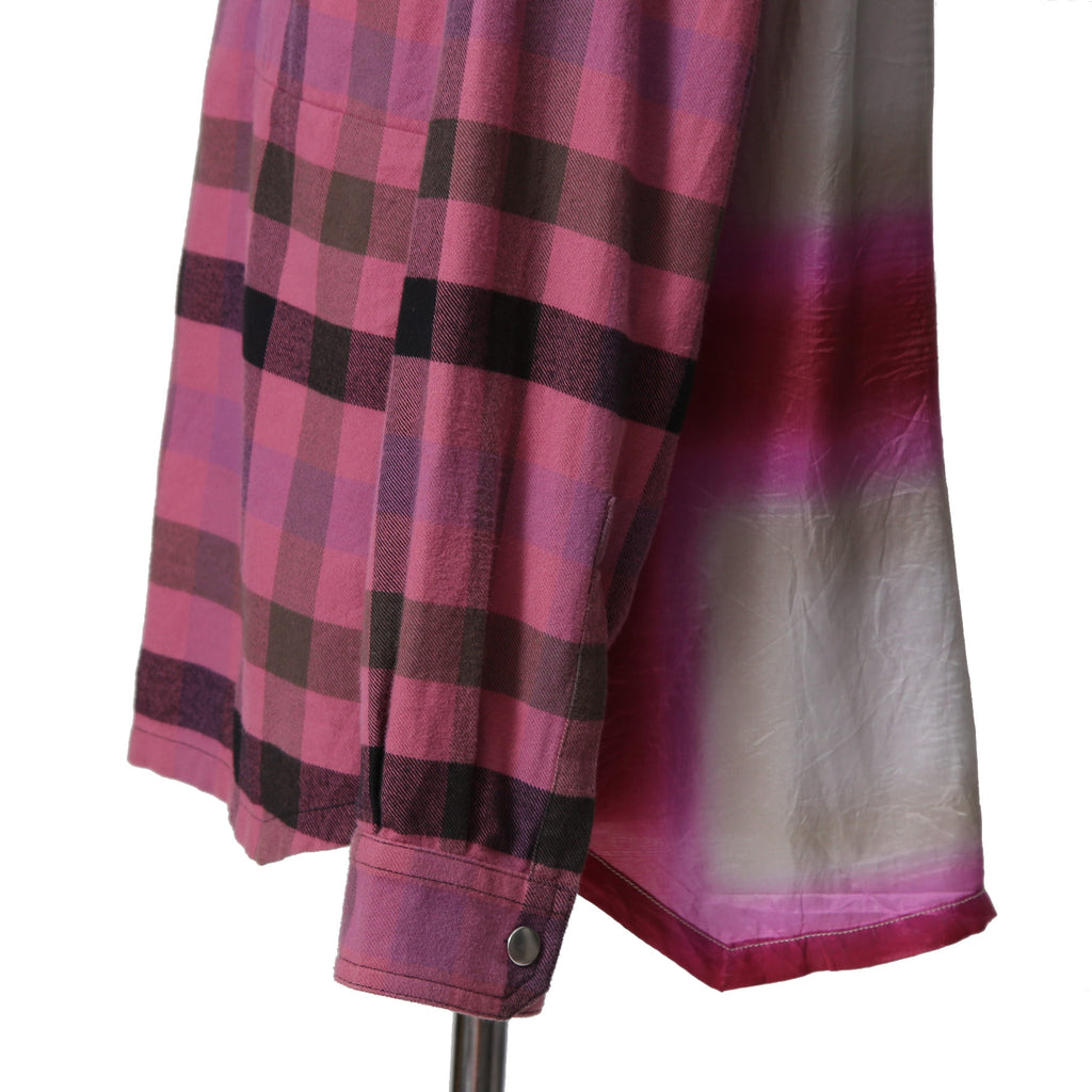 RICK OWENS リック オウエンス / 23SS EDFU / LARRY FOGPOCKET SHIRT / CHECK / RU01C4287-CPJP2 / size 48 (PINK)