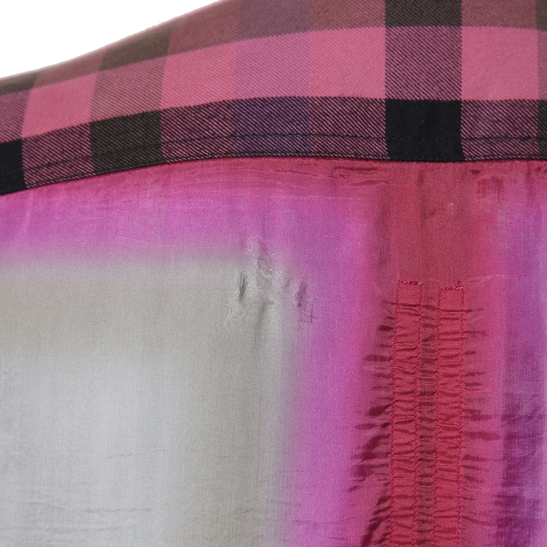 RICK OWENS リック オウエンス / 23SS EDFU / LARRY FOGPOCKET SHIRT / CHECK / RU01C4287-CPJP2 / size 48 (PINK)