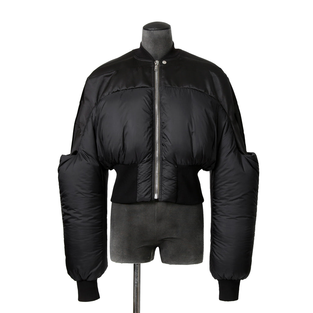 RICK OWENS リックオウエンス / 21FW GETHSEMANE / Girdered Bomber Down Jacket ガードァ ボンバー ダウン ジャケット / RO02A7785-NBNZD5 / size 40 (BLACK) ユニセックス