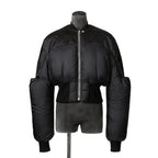 RICK OWENS リックオウエンス / 21FW GETHSEMANE / Girdered Bomber Down Jacket ガードァ ボンバー ダウン ジャケット / RO02A7785-NBNZD5 / size 40 (BLACK) ユニセックス