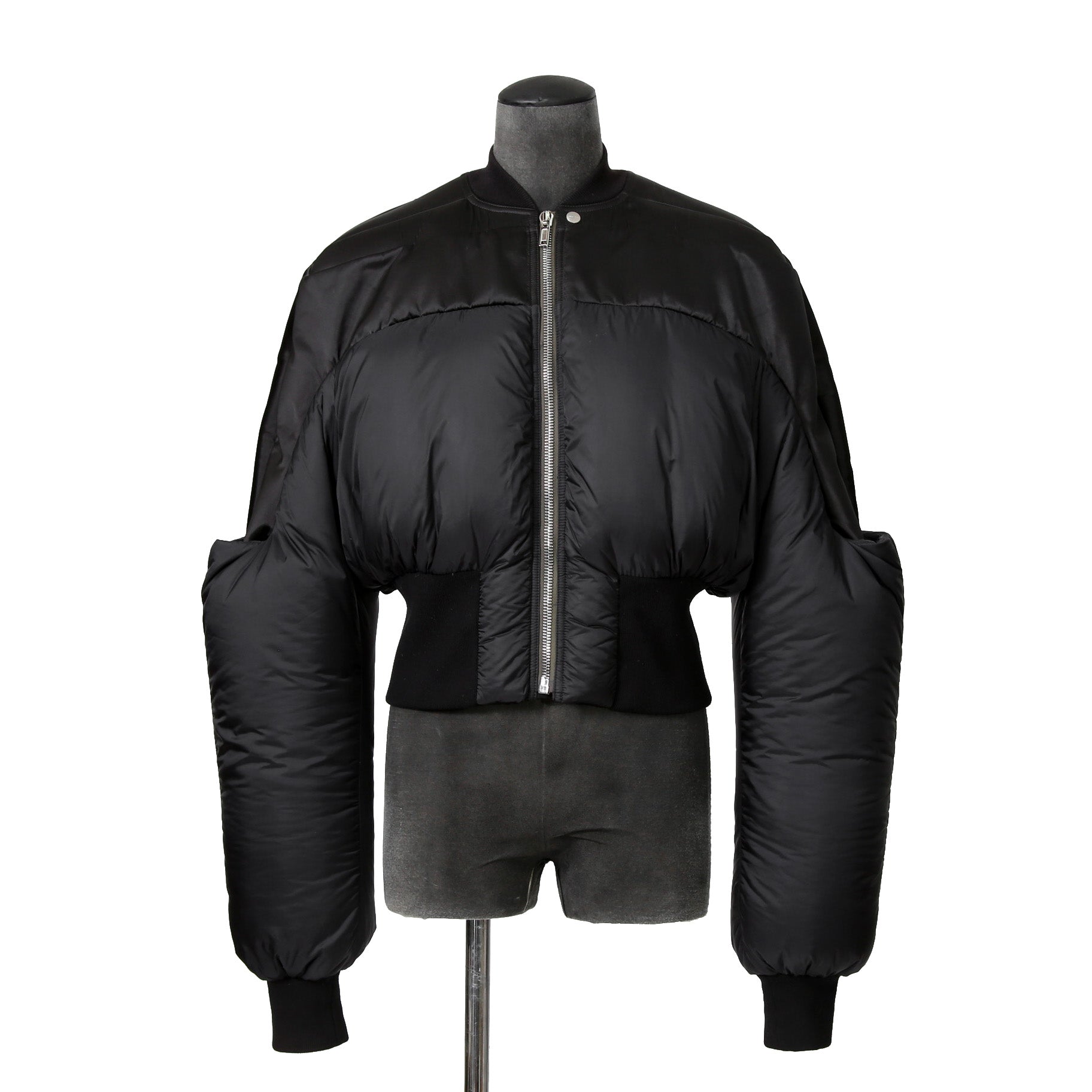 RICK OWENS リックオウエンス / 21FW GETHSEMANE / Girdered Bomber Down Jacket ガードァ ボンバー ダウン ジャケット / RO02A7785-NBNZD5 / size 40 (BLACK) ユニセックス