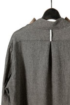 極美品 sus-sous シュスー / ウール/リネン/ カシミア ヘリンボーン スリーピング スモック / size 9 (GRAY)