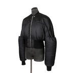 RICK OWENS リックオウエンス / 21FW GETHSEMANE / Girdered Bomber Down Jacket ガードァ ボンバー ダウン ジャケット / RO02A7785-NBNZD5 / size 40 (BLACK) ユニセックス