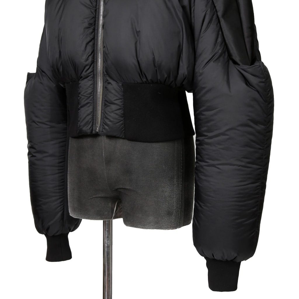 RICK OWENS リックオウエンス / 21FW GETHSEMANE / Girdered Bomber Down Jacket ガードァ ボンバー ダウン ジャケット / RO02A7785-NBNZD5 / size 40 (BLACK) ユニセックス