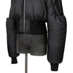 RICK OWENS リックオウエンス / 21FW GETHSEMANE / Girdered Bomber Down Jacket ガードァ ボンバー ダウン ジャケット / RO02A7785-NBNZD5 / size 40 (BLACK) ユニセックス