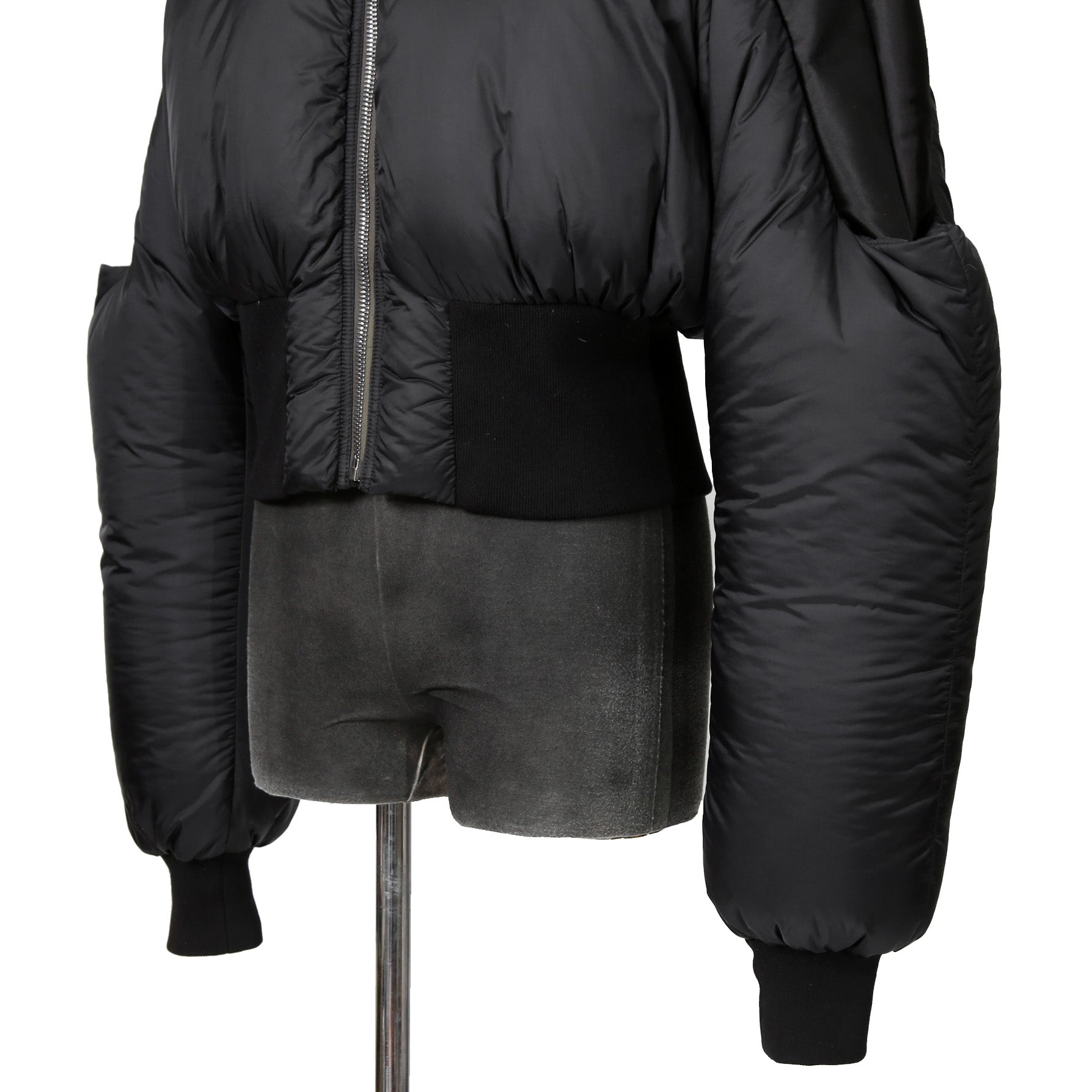 RICK OWENS リックオウエンス / 21FW GETHSEMANE / Girdered Bomber Down Jacket ガードァ ボンバー ダウン ジャケット / RO02A7785-NBNZD5 / size 40 (BLACK) ユニセックス