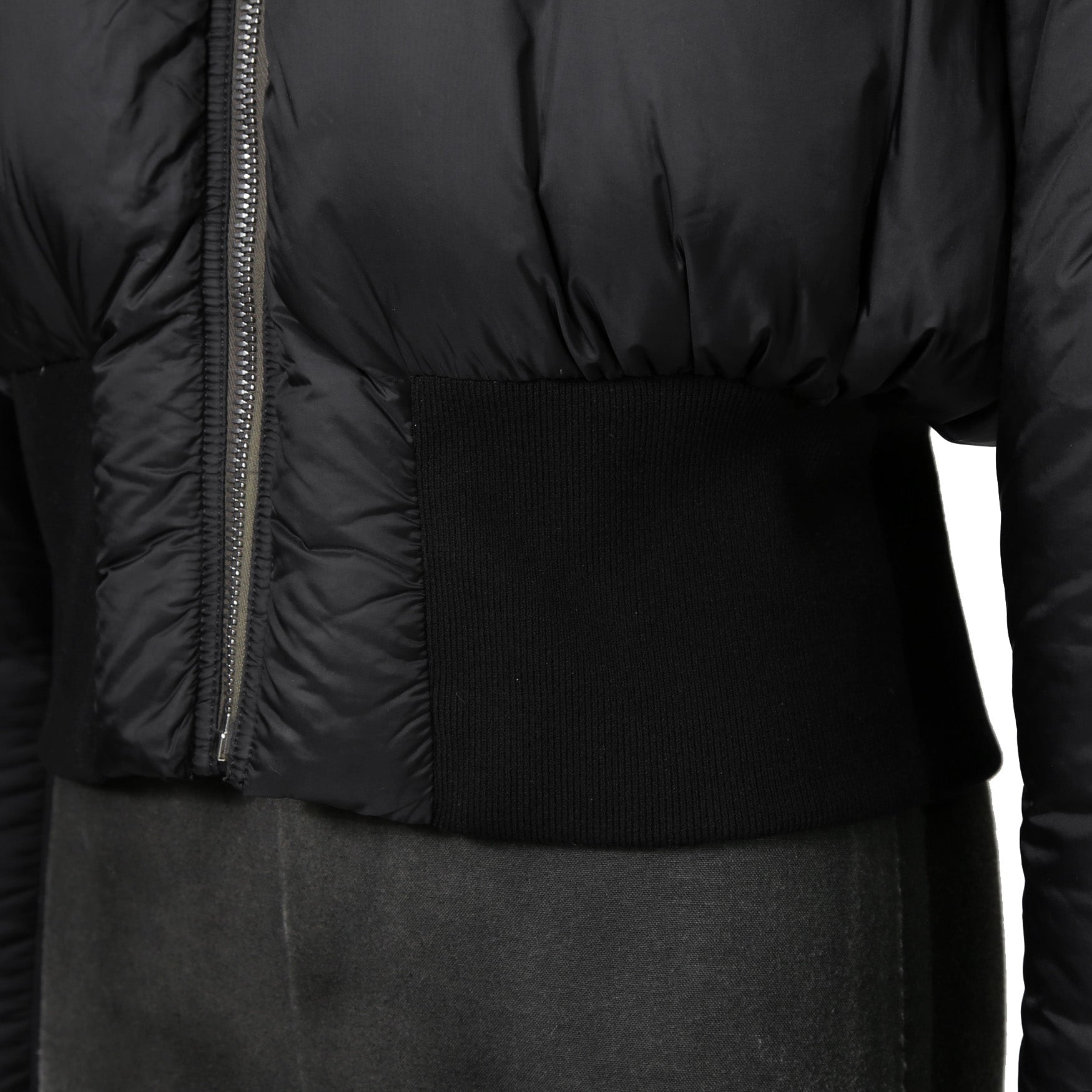 RICK OWENS リックオウエンス / 21FW GETHSEMANE / Girdered Bomber Down Jacket ガードァ ボンバー ダウン ジャケット / RO02A7785-NBNZD5 / size 40 (BLACK) ユニセックス