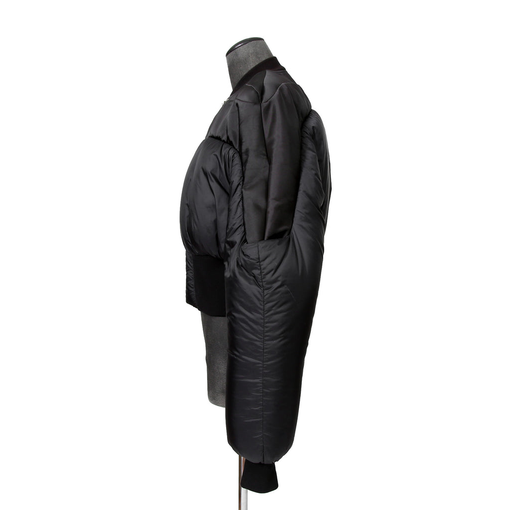 RICK OWENS リックオウエンス / 21FW GETHSEMANE / Girdered Bomber Down Jacket ガードァ ボンバー ダウン ジャケット / RO02A7785-NBNZD5 / size 40 (BLACK) ユニセックス
