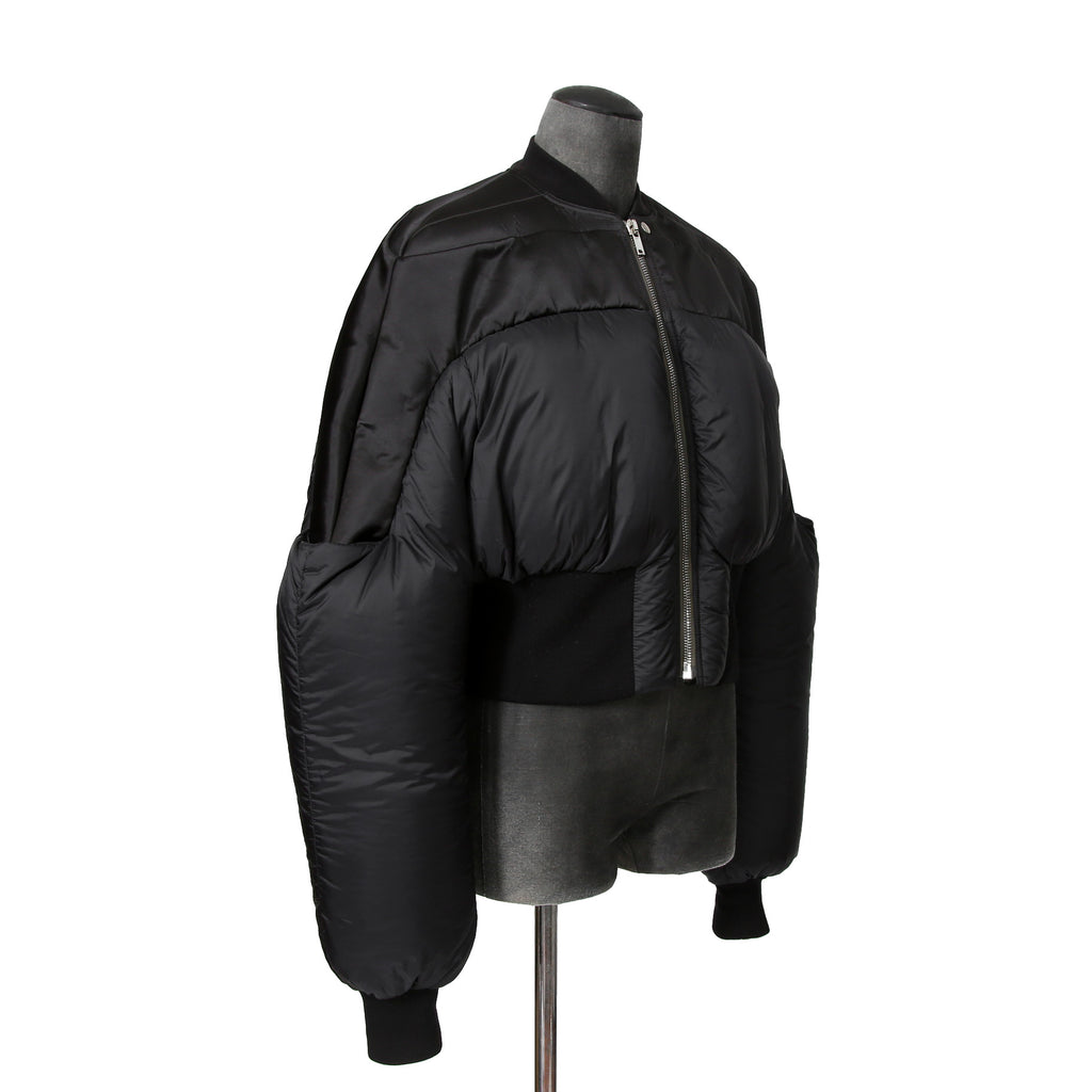 RICK OWENS リックオウエンス / 21FW GETHSEMANE / Girdered Bomber Down Jacket ガードァ ボンバー ダウン ジャケット / RO02A7785-NBNZD5 / size 40 (BLACK) ユニセックス
