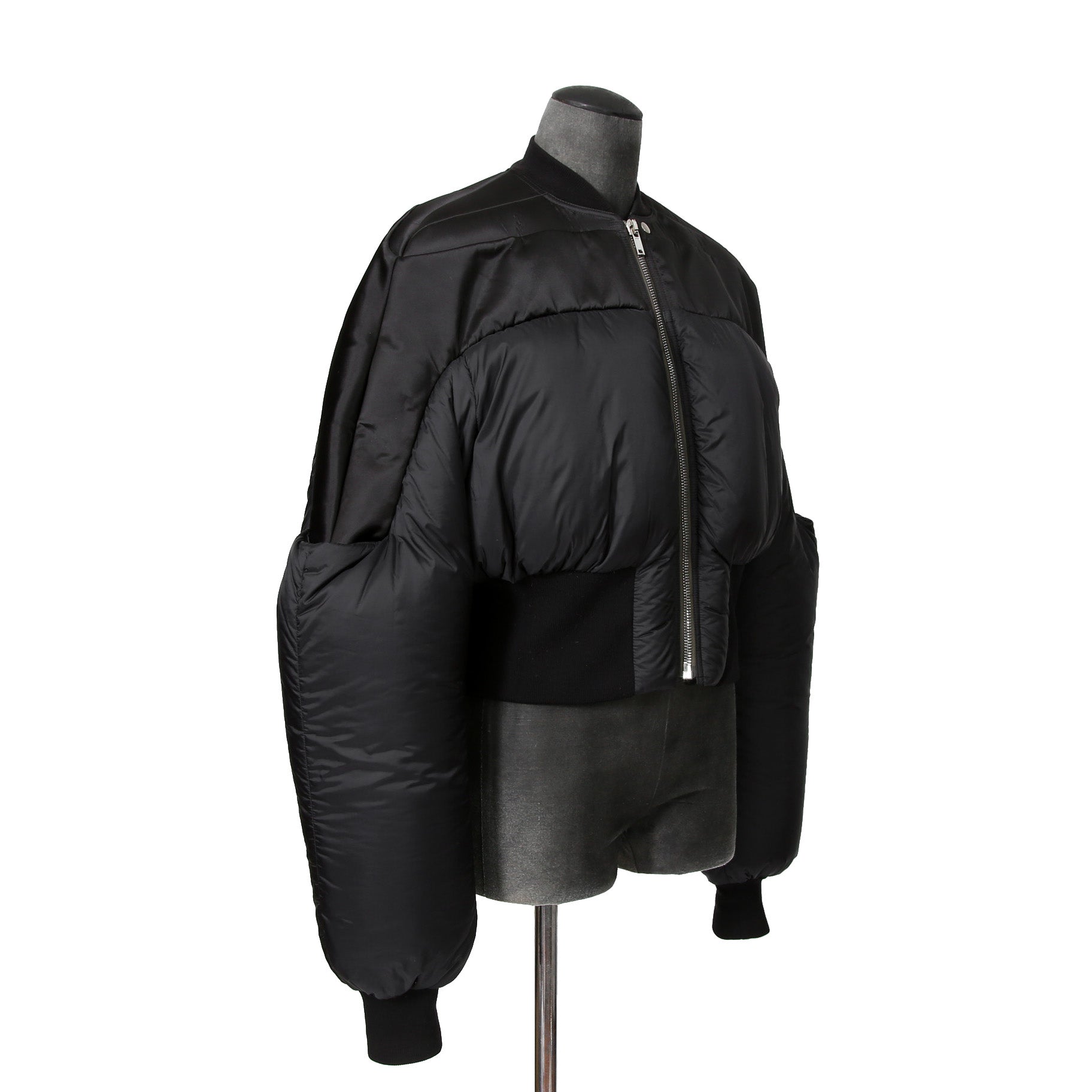 RICK OWENS リックオウエンス / 21FW GETHSEMANE / Girdered Bomber Down Jacket ガードァ ボンバー ダウン ジャケット / RO02A7785-NBNZD5 / size 40 (BLACK) ユニセックス