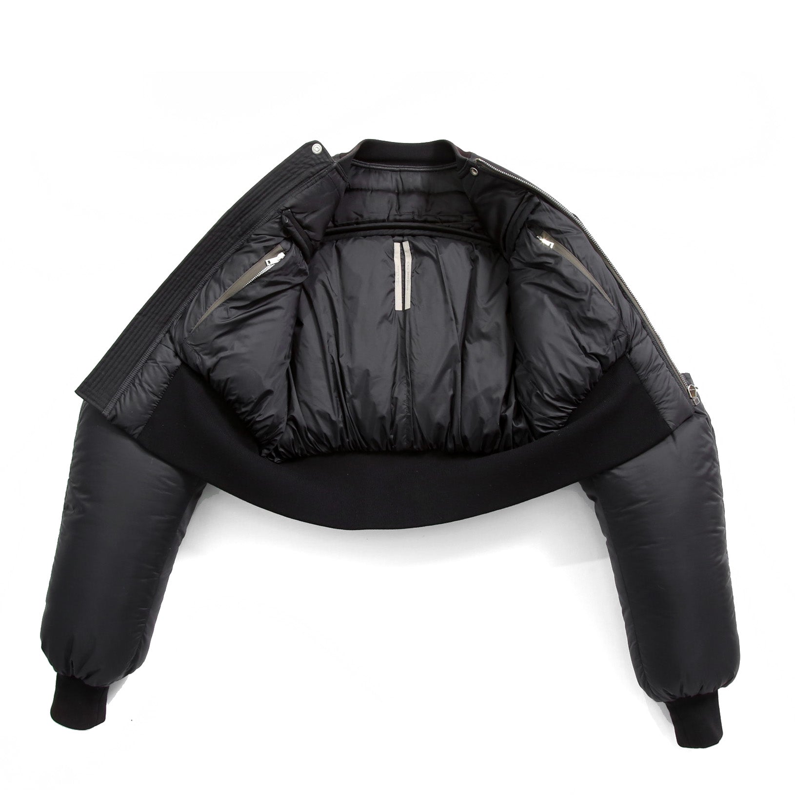 RICK OWENS リックオウエンス / 21FW GETHSEMANE / Girdered Bomber Down Jacket ガードァ ボンバー ダウン ジャケット / RO02A7785-NBNZD5 / size 40 (BLACK) ユニセックス