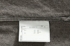 極美品 sus-sous シュスー / ウール/リネン/ カシミア ヘリンボーン shirt officers pullover / size 9 (GRAY)