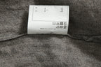 極美品 sus-sous シュスー / ウール/リネン/ カシミア ヘリンボーン shirt officers pullover / size 9 (GRAY)