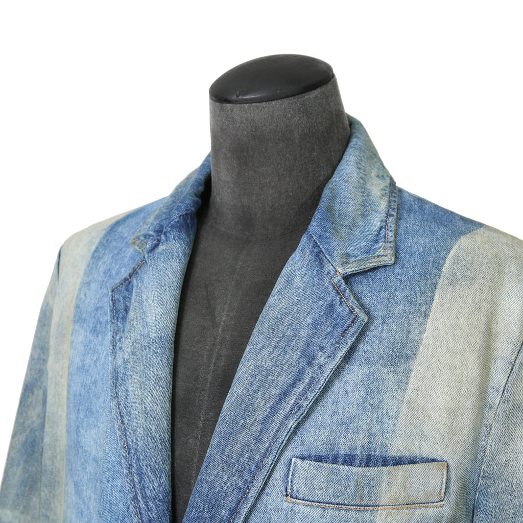 DIESEL ディーゼル / 24AW 美品 D-balzer-mid-fsf / デニム ロング チェスター コート / size S (INDIGO)