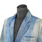 DIESEL ディーゼル / 24AW 美品 D-balzer-mid-fsf / デニム ロング チェスター コート / size S (INDIGO)