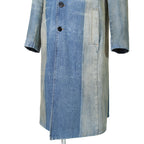 DIESEL ディーゼル / 24AW 美品 D-balzer-mid-fsf / デニム ロング チェスター コート / size S (INDIGO)