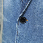 DIESEL ディーゼル / 24AW 美品 D-balzer-mid-fsf / デニム ロング チェスター コート / size S (INDIGO)